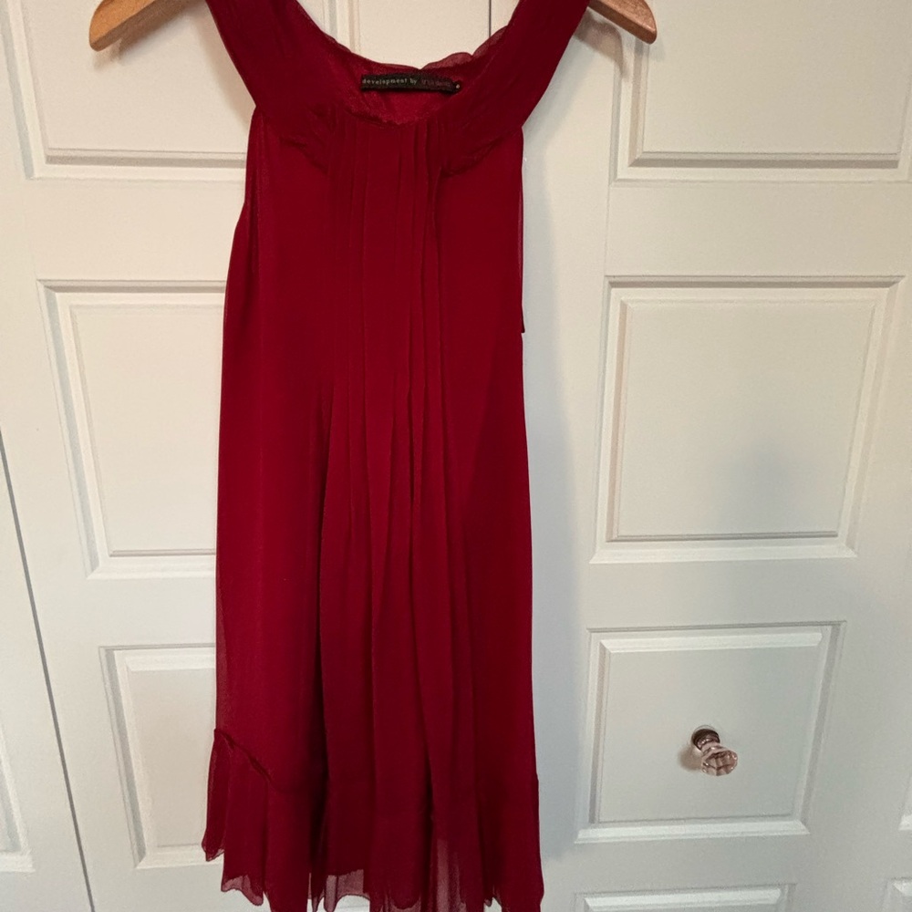 Red Flowing Mini Dress